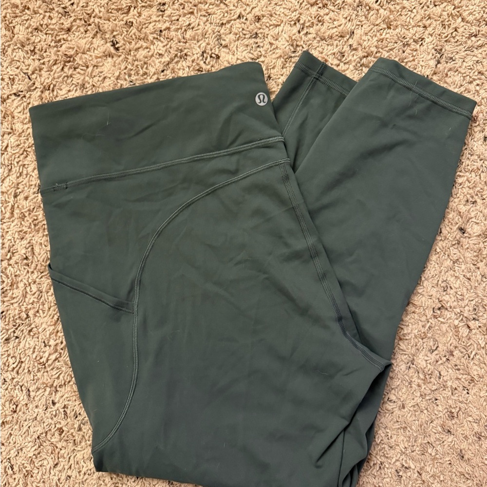 Lululemon Invigorate Dark Green Leggings